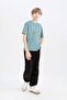 Crew Neck Printed Short Sleeve T-Shirt Boys D9263A825Sm - 2