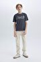 Crew Neck Printed Short Sleeve T-Shirt Boys D9256A825Sm - 2