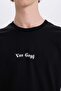 100% Cotton Van Gogh Regular Fit Crew Neck Back Printed Short Sleeve T-Shirt D5473Ax25Sp - 6