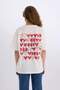 Valentine's Day Smileyworld Oversize Wide Fit Crew Neck Back Print Short Sleeve T-Shirt - 6