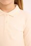 Girls Slim Fit Slim Fit Rib Long Sleeve Polo T-Shirt B7407A825Sp - 6
