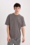 100% Cotton Comfort Fit Crew Neck Back Printed Short Sleeve T-Shirt D5587Ax25Sp - 4