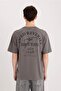 100% Cotton Comfort Fit Crew Neck Back Printed Short Sleeve T-Shirt D5587Ax25Sp - 7