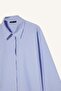 Oversize Wide Fit Striped Oxford Long Sleeve Shirt D4512Ax25Sp - 8