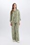 Comfortable Palazzo Pants Wide Leg Wide Wide-Leg Patterned High Waist C4042Ax25Sp - 2
