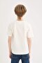 Crew Neck Printed Short Sleeve T-Shirt for Boys D9258A825Sm - 6