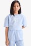 2-Piece Set Printed Short-Sleeved T-Shirt and Elastic Waistband Jogging Pants for Girls Z8983A625Sm - 3