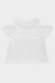 Baby Girl Crew Neck Flame Poplin Short Sleeve Shirt E2849A525Sm