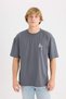 100% Cotton Marvel Boxy Fit Crew Neck Back Printed Short Sleeve T-Shirt D6784Ax25Sp - 3