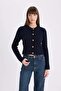 Regular Fit Crew Neck Thessaloniki Knit Patterned Knitwear Cardigan C9044Ax25Sp - 3