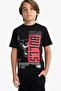 Nba Chicago Bulls Crew Neck Short Sleeve T-Shirt Boys D9504A825Sm - 3
