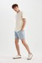 Regular Fit Summer Linen Bermuda Shorts A2667Ax24Sm - 2