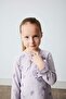 Baby Girl Pajama Set Combed Cotton Butterfly Patterned Long Sleeve Top Elastic Waist Long Bottom D9074A525Sp - 3