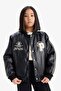 Waterproof College Collar Bomber Coat for Girls D6924A825Sp - 4