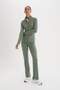 Fit Fitted Stand Collar Double Pocket Zippered Sports Cardigan B3985Ax25Sp - 2