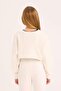Crop Crew Neck Printed Sweatshirt for Girls D9919A825Sp - 6