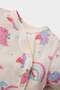 Dinosaur Printed Combed Cotton Long Sleeve Snap Fastener Jumpsuit Baby Girl Newborn E6047A5Ns - 2