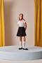 Girl's Slim Fit Slim Fit Basic Plain Ribbed Camisole Short Sleeve Polo T-Shirt Z7794A625Sm - 2