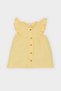 Crew Neck Seersucker Textured Short Sleeve Shirt Baby Girl C5972A525Sm
