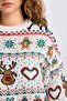 Christmas Themed Crew Neck Knitwear Sweater D1096Ax24Cw - 5