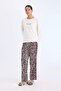 Pajama Set Regular Fit Long Sleeve Printed Top Leopard Print Long Bottom E2352Ax24Wn - 2