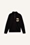 Regular Fit Stand Collar Zip Printed Sweatshirt A4469Ax24Au - 7
