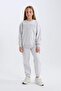 Girl's Cargo Pocket Elastic Waist Jogger Sweatpants D2756A824Wn - 3