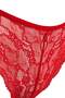 New Year's Themed Red Lace Brazilian Slip Panties - B4839Ax24Wn - 2