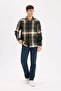 Long Sleeve Flannel Polo Shirt - Regular Fit D5835Ax24Au - 2
