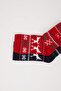 New Year's Themed 2-Piece Cotton Long Socks for Girls Z3921A6Ns - 5