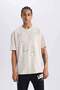 Nba Los Angeles Lakers Oversize Wide Fit Crew Neck Short Sleeve Pique T-Shirt D8551Ax25Sp - 6