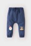 New Year's Themed Elastic Waist Sweatpants for Baby Boy D6505A524Wn