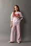 100% Cotton Wide Leg Cargo Jean Trousers for Girls C0451A825Sm - 2