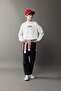 سويت شيرت للأولاد مقاس كبير بغطاء رأس مطرز D8498A825SP - 2