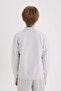 College Collar Bomber Pique Cardigan Boys D8553A825Sp - 6