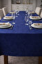 Velvet D Textured Dertsiz m Tablecloth Economic Elegant for the Kitchen and Living Room Blue - 2