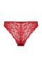 New Year's Themed Red Lace Brazilian Slip Panties - B4839Ax24Wn - 3