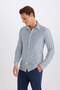 Slim Fit Slim Fit Polo Neck Striped Long Sleeve Shirt D4563Ax24Au