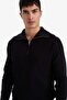 Standard Fit Turtleneck Half Zip Knitwear Sweater D4209Ax24Wn - 5