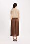A-Line High Waist Satin Midi Skirt E3348Ax24Wn - 6
