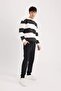 Regular Fit Pocketed Waist Lace-Up Pajama Bottoms W7924Az24Au - 3