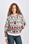 Christmas Themed Crew Neck Knitwear Sweater D1096Ax24Cw - 4