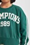 Girls' Relax Fit Crew Neck Printed Sweatshirt D7442A825Sp - 8
