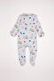 Dinosaur Printed Long Sleeve Zippered Jumpsuit Baby Boy Newborn D8324A5Ns - 5