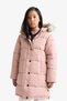 Girl's Hooded Detachable Hood Faux Fur Zipper Snap Closure Long Coat Parka - 6