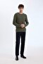 Standard Fit Crew Neck Textured Knitwear Sweater E0811Axns - 7