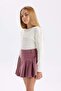 Fitted Crew Neck Knitwear Sweater for Girls D1393A824Wn - 4