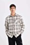Regular Fit Checked Flannel Pocket Detail Long Sleeve Shirt D3499Ax24Wn - 3