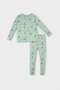 Baby Girls Pajamas Set Animal Print Ribbed Camisole Long Sleeve Top Long Bottom D3627A524Wn