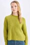 Oversized Wide Fit Crew Neck Knitwear Sweater V1811Az24Cw
